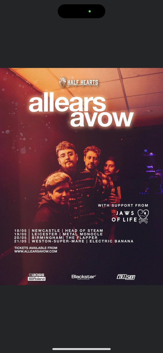 Jaws of Life (@jawsoflifeband) on Twitter photo 3 weeks today weโre on the road with our friends <a href="/AEAOfficial/">All Ears Avow</a>!
Whoโs coming?? ๐๐
- 3 weeks today weโre on the road with our friends <a href="/AEAOfficial/">All Ears Avow</a>!
Whoโs coming?? ๐๐
-