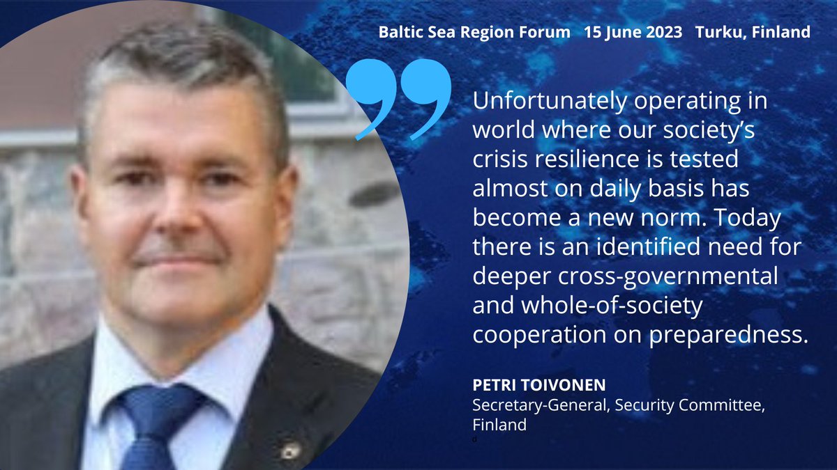 CentrumBalticum's tweet photo. Resilience of the region’s societies is put to test almost every day. How cooperation can enhance crisis preparedness? Join the discussion on 15 June, also online!
https://t.co/2dYJ1mMB0b

@MarkoPalokangas @patrikoksanen @juhanihintikka  @Kirsipimia @ilkka_salmi https://t.co/zVgVRM2LVK