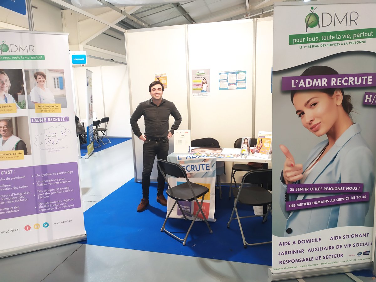 📢Vous recherchez un emploi ? Venez échanger avec nous au salon TAF de Béziers !
📍De 9h00 à 17h00 au Parc des expositions.

De nombreux postes sont à pourvoir au sein de l'ADMR de l'Hérault, découvrez-les ici : bit.ly/3VdrOC4

#recrutement #taf #SalonTAF #Béziers