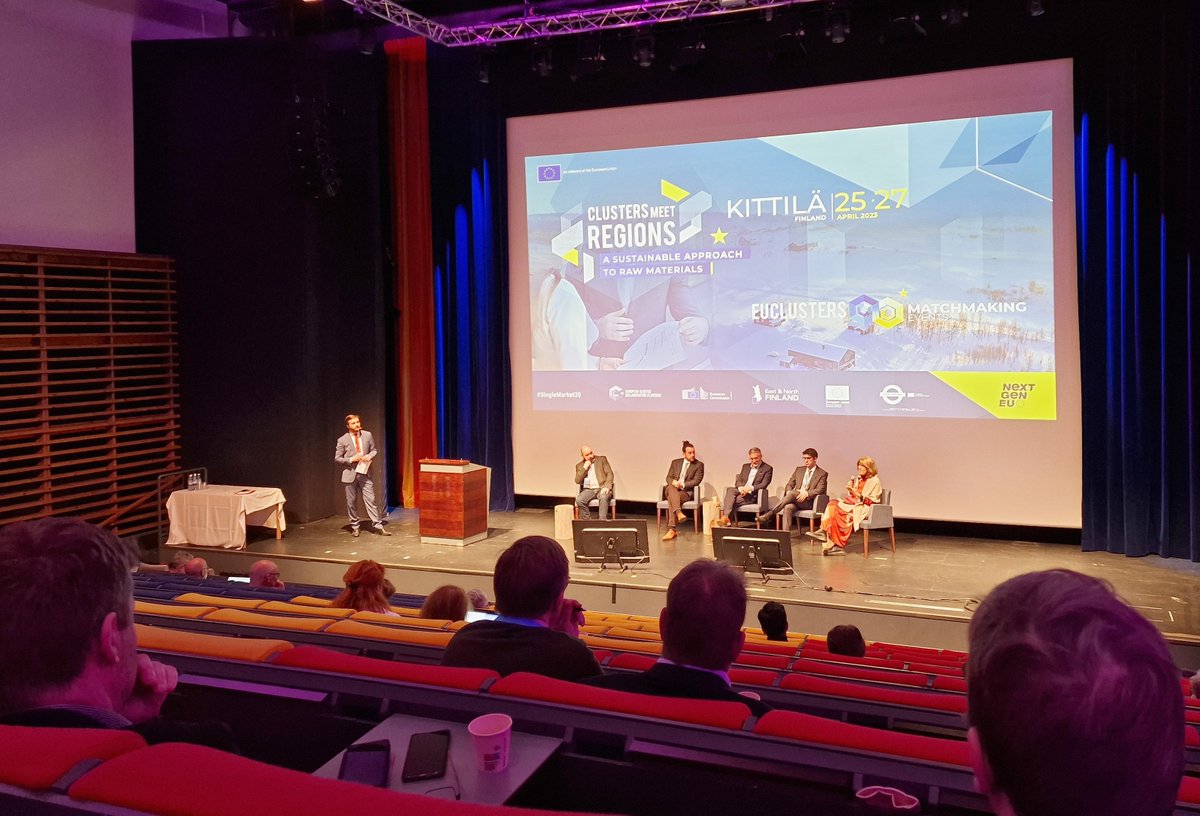 👏KIITOS to all the participants, speakers, @Clusters_EU and organizers who made the  #ClustersMeetRegions in Kittilä, Finland a success! 👏We enjoyed inspiring discussions and presentations on #RegionalInnovationEcosystems and responsible raw-material utilization. Stay tuned!