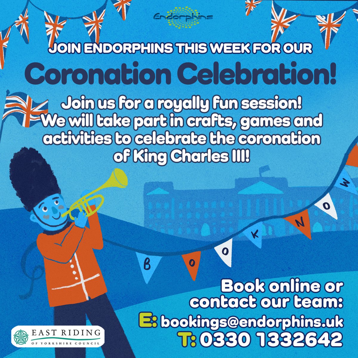 EndorphinsEast's tweet photo. It's a NEW week so it's a NEW THEME and this week you are cordially invited to a very special event to celebrate His Majesty, King Charles III Coronation.

Book your seat at the table today:  
https://t.co/fNkfGvJvi7

#KingsCoronation #Coronation #SEND https://t.co/4jCEYkHHnu