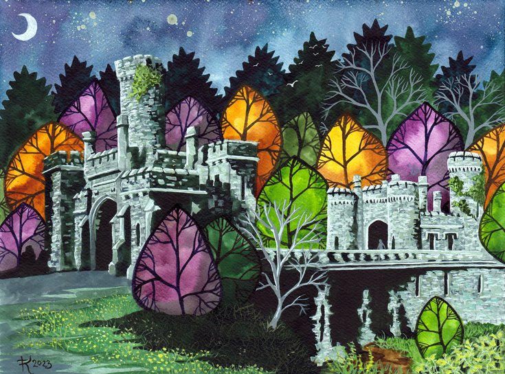 artfinderlatest's tweet photo. Ballysaggart Castle… by @illustrate123 #painting #mixedmedia #art https://t.co/07fOAKmXh0 @artfinder https://t.co/RfQ5PDdL7C