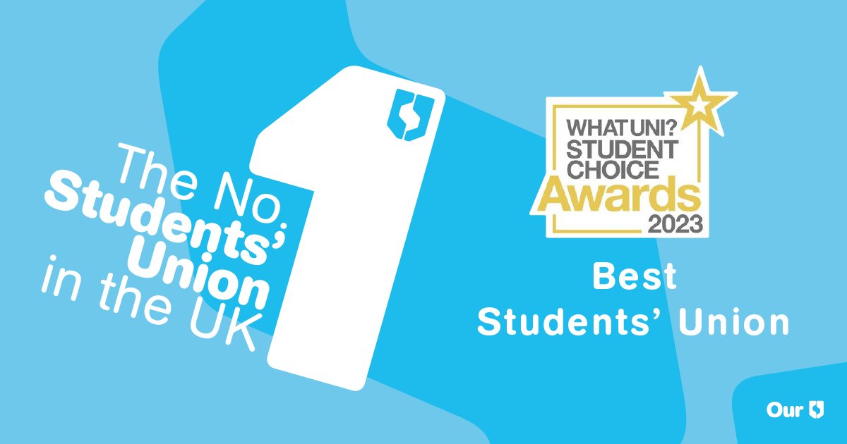 We have won What Uni Student Choice Awards Best SU 2023! Thank you to everyone who took the time to review us. You make our SU what it is and we’re proud of our outstanding student community which gets recognised year after year.