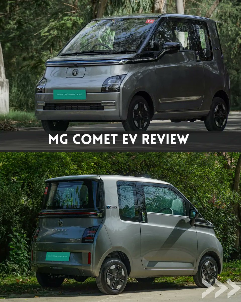 TeamBHPforum's tweet image. .#MG launched the #CometEV at an attractive starting price of Rs. 7.98 lakh and we got to drive it on the streets of Delhi. Check out our detailed review by clicking⏬️
team-bhp.com/forum/electric…