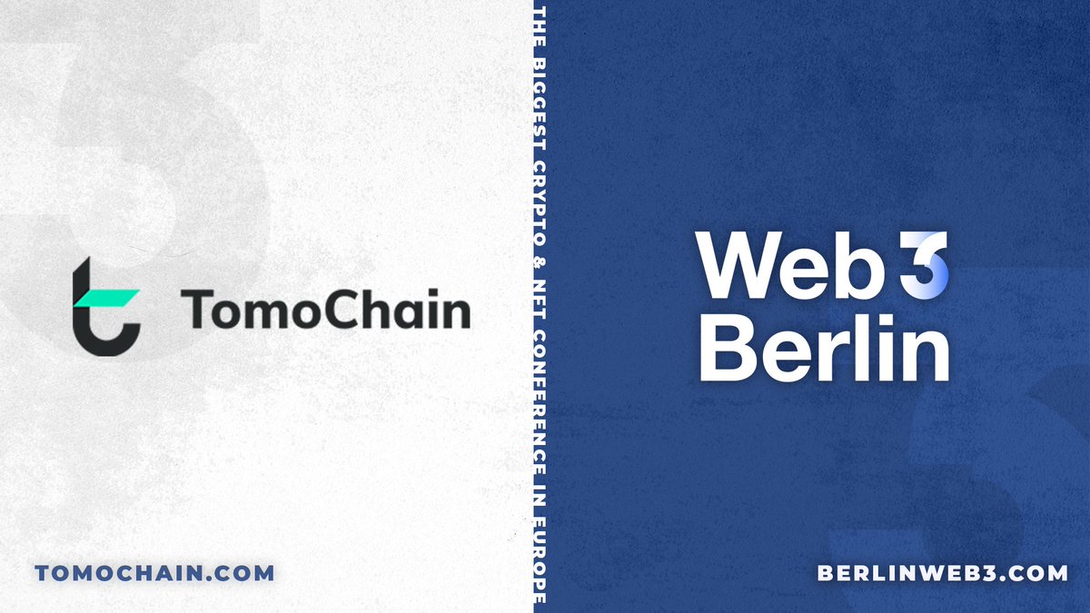 web3globalmedia's tweet photo. 🎉 We are thrilled to welcome @TomoChainANN as our next partner!

🌐 TomoChain is a highly scalable and secure blockchain network in mainnet since 2018, taking a community-driven approach to accelerate the mass adoption of web3 applications.

🤝 Looking forward to Berlin! https://t.co/QkPAW3HIfU