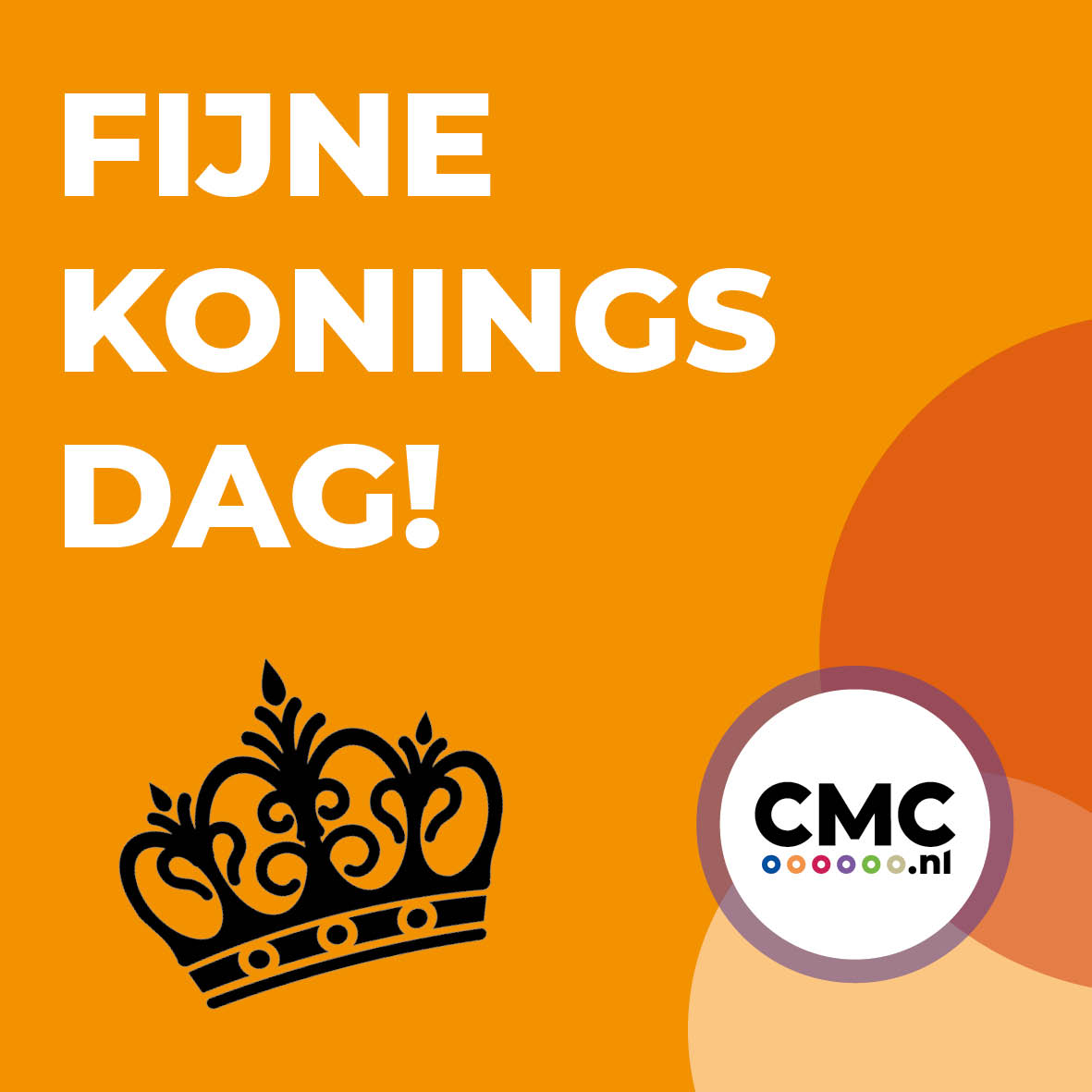 CMCAssurantie's tweet photo. 𝘾𝙈𝘾 𝙬𝙚𝙣𝙨𝙩 𝙟𝙚 𝙚𝙚𝙣 𝙢𝙤𝙤𝙞𝙚 𝙆𝙤𝙣𝙞𝙣𝙜𝙨𝙙𝙖𝙜! 

Maak er een mooie Koningsdag van. Wij vieren het mee in Veenendaal, Ede, Amersfoort en Utrecht!

☎️ 0318 501 000 / 030 307 90 50 / 033 303 56 00
👩‍💻 https://t.co/cWlQIGDHLs https://t.co/SWeZeDyZiR