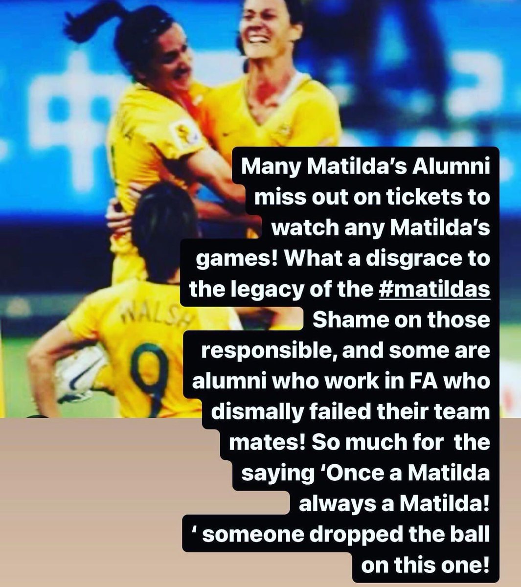 BillyCooksley1's tweet photo. #FIFAWorldCup #MatildasAlumni #WomenInFootball #Matildas https://t.co/vBG3yRqC8Y