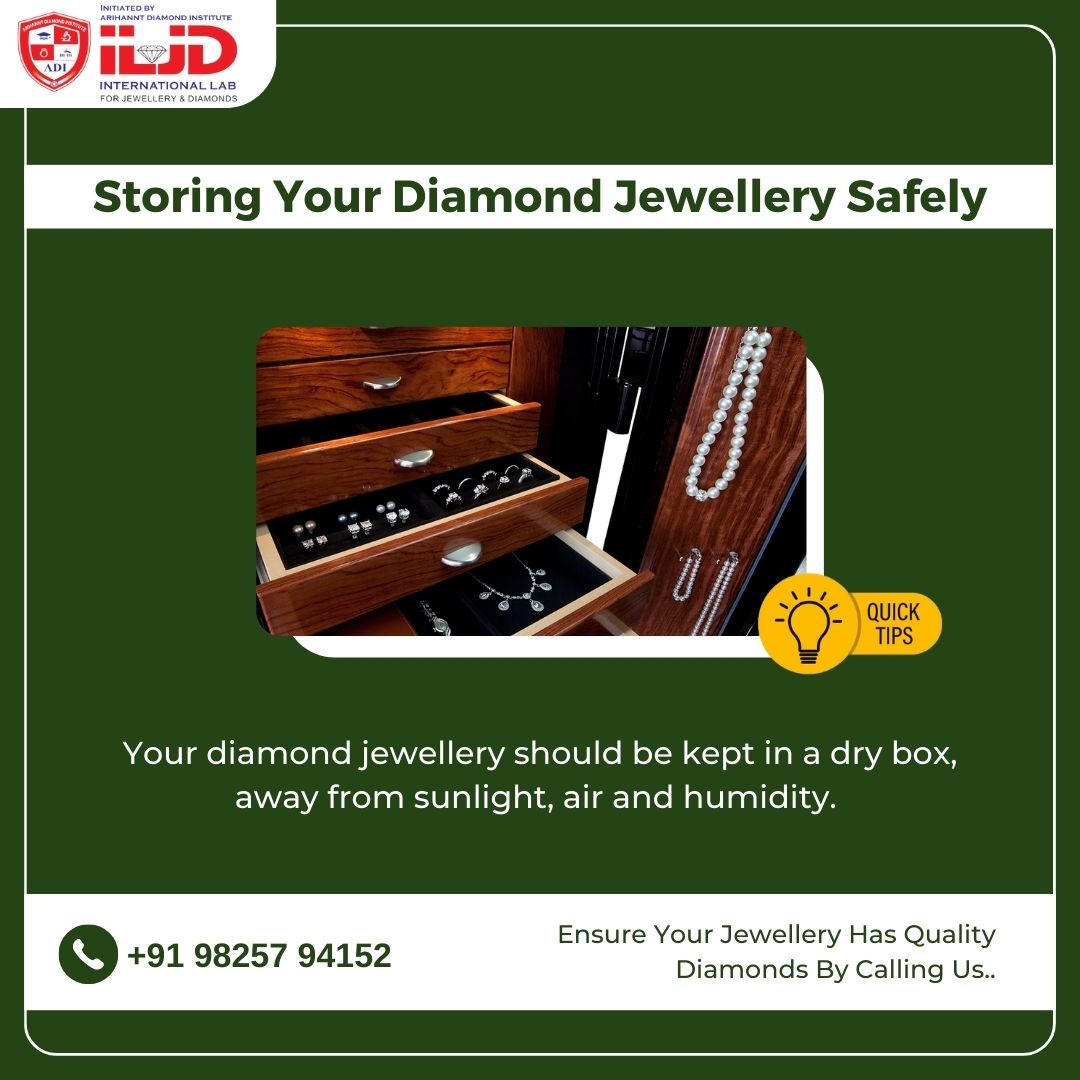 IljdLaboratory's tweet image. Storing Your Diamond Jewellery Safely😊
.
.
#diamondgrading #store #diamondstore #diamondbox #suratdiamondbourse