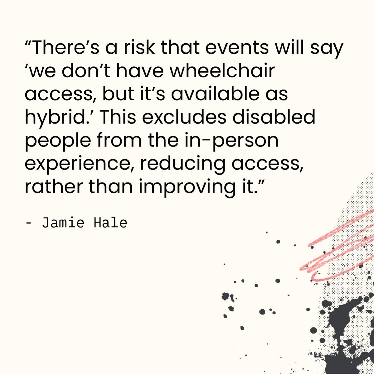 InklusionGuide's tweet photo. Providing online access isn't an excuse to neglect good access in other areas. To find out how to provide good access across the board, download the Inklusion Guide:
https://t.co/o0ADSMjZOZ
#InklusionGuide #Access #LiteratureEvents #PublishingEvents #Disability https://t.co/An37N5XJUP
