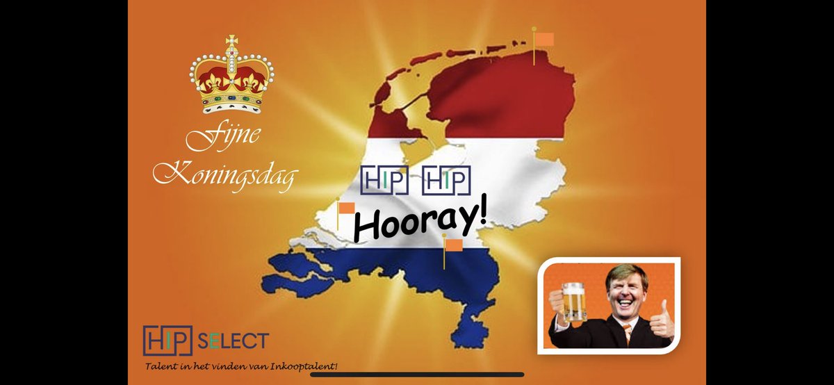 Fijne Koningsdag!! Hip Hip Hooray