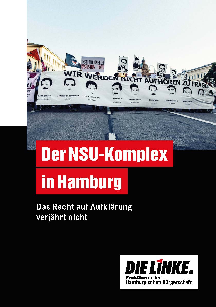 Alle reden über die #Grünen, Fraktionszwang und Miriam Block. Worum es eigentlich geht, steht in unserer 60-seitigen Broschüre 'Der NSU-Komplex – Das Recht auf Aufklärung verjährt nicht': linksfraktion-hamburg.de/nsu-komplex/ Lesen! #Hamburg #NSU #Terrorismus #Aufklärung #Polizei #PUA #hhbue