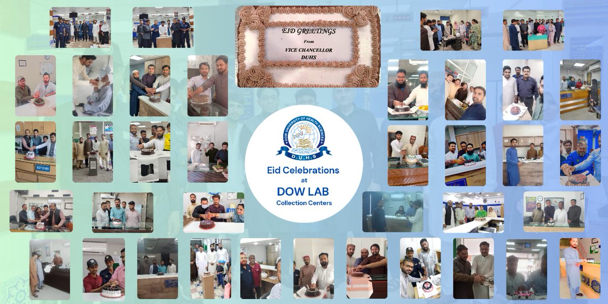 Dow_Uni's tweet photo. Dow University of Health Sciences celebrated EID at all collection centers of DDRRL in Karachi &amp; Interior Sindh.

#DUHS #CollectionCenter #DDRRL #Eid #EidUlFitr #karachi #Pakistan https://t.co/aANk3aqxmq