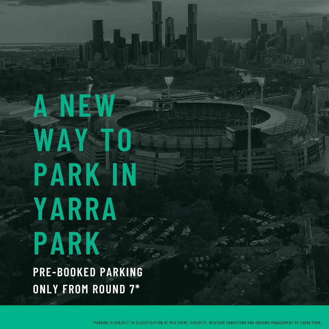 Melbourne Cricket Ground on Twitter "A new way to park in Yarra Park is coming. From Round 7 of