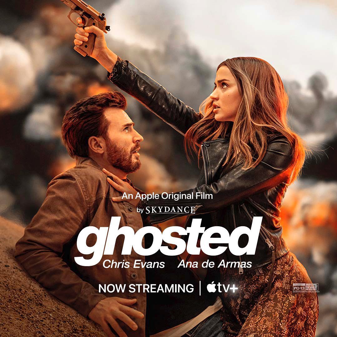 Ana de Armas Daily on X: new photos of ana de armas and chris evans in  their upcoming movie 'ghosted'  / X