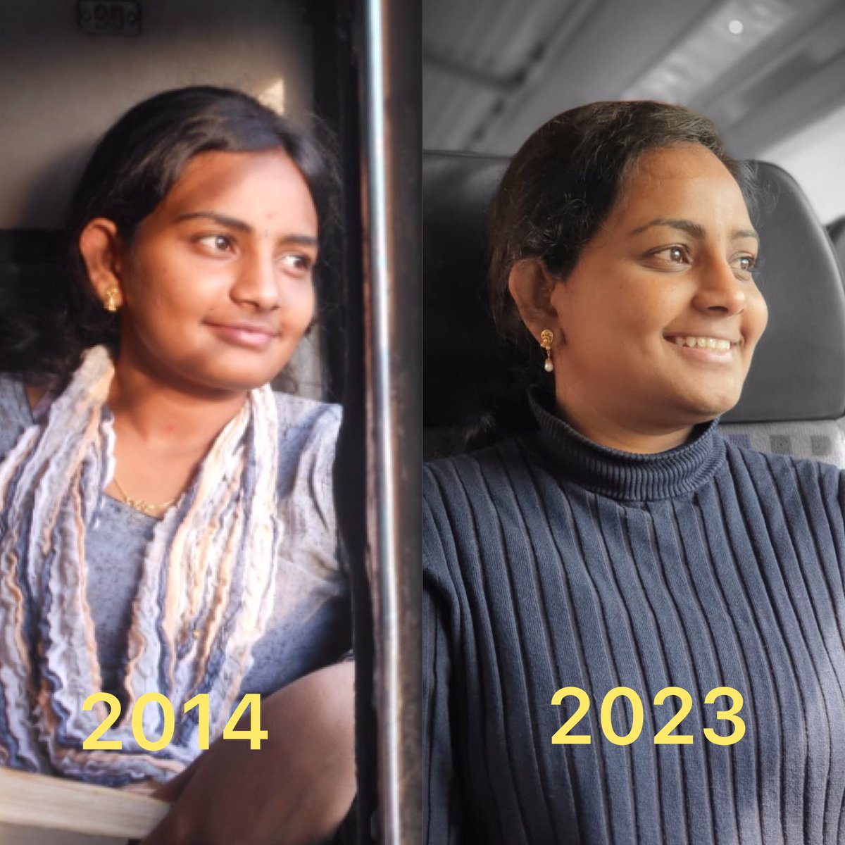 code_rams's tweet photo. Two different train journeys around 10 years gap!

Left: India                       Right: Germany https://t.co/l6vWddmuRJ