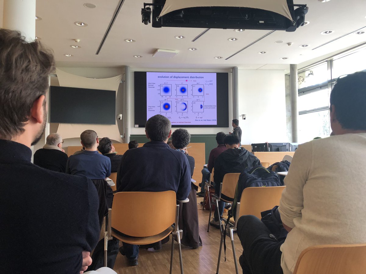 GTheraulaz's tweet photo. Debasish Chaudhuri (Institute of Physics, Bhubaneswar) talks about
how activity and inertia controls non-equilibrium features of active Brownian particles at #active23 Max Planck Institute for the Physics of Complex Systems in Dresden https://t.co/BK6p8x81pH