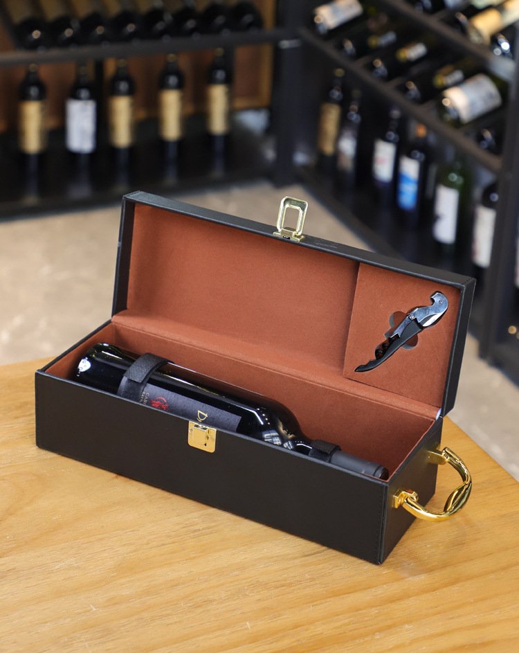 High-end black leather red wine gift box one bottle red wine portable box.
Xiamen Cheers Wine Packaging Co., Ltd
Provide OEM service.
WhatsApp/ WeChat: +8618144125464

#leatherwinebox #leatherbox #giftbox #winegiftbox #wineleatherbox #winepackaging #winepackagingbox #winebox