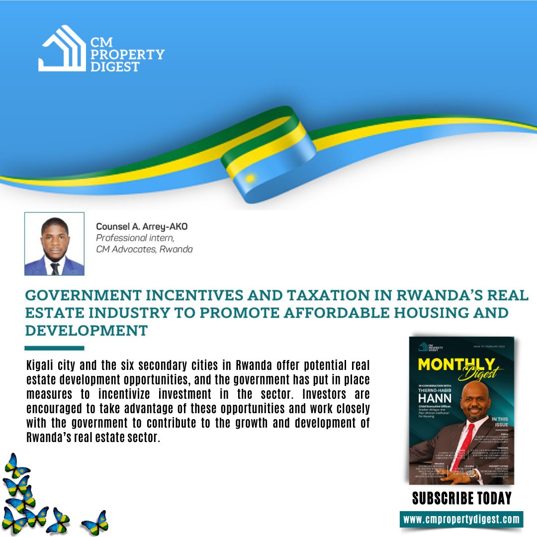 propertydigest_'s tweet photo. For a comprehensive guide on the tax incentives to consider while investing in Rwanda’s affordable housing industry. Check out the article at https://t.co/Uu1CH4bpu8
#CMPropertyDigest #Rwanda #AffordableHousing #Urbanization #TaxIncentives https://t.co/6Zx3a1lB91