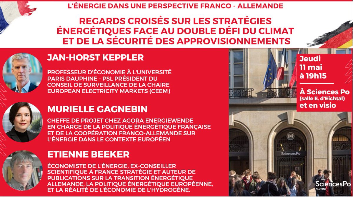 ScPoAlumni's tweet photo. [Événement] Organisée par le Cercle Franco-allemand, cette conférence va nous permettre de comprendre comment les deux pays se sont adaptés à la #crise énergétique de 2022. 
Avec @EtienneBeeker, @m_gagnebin, et @JHKeppler. https://t.co/DuNsBnVAHr