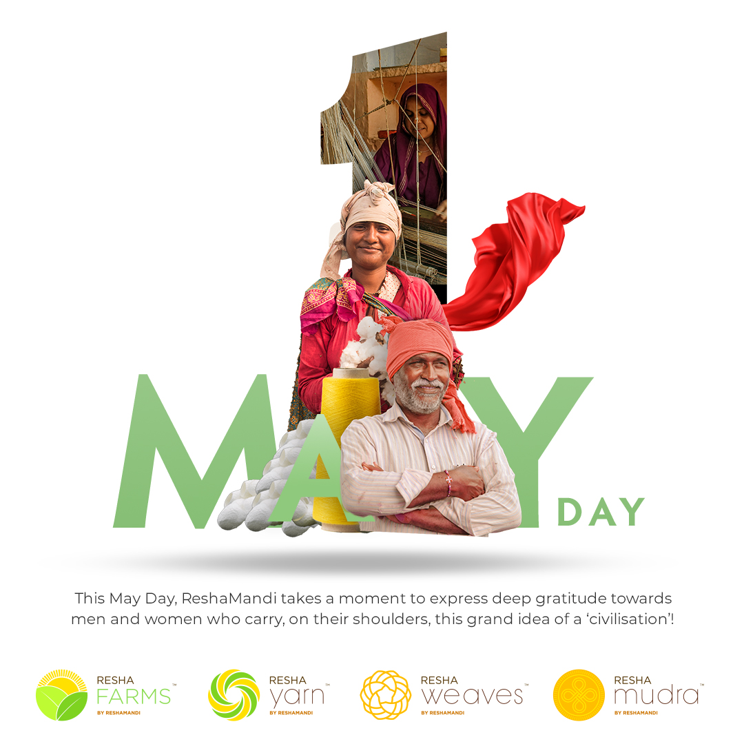 reshamandi's tweet photo. Our skilled &amp; resilient workers are the ones who serve as strong foundations in building a powerful nation.

This #MayDay , ReshaMandi takes a moment to express deep gratitude towards men &amp; women who carry, on their shoulders, this grand idea of a ‘civilisation’!

#LaborDay2023 https://t.co/5TFOKsygq2