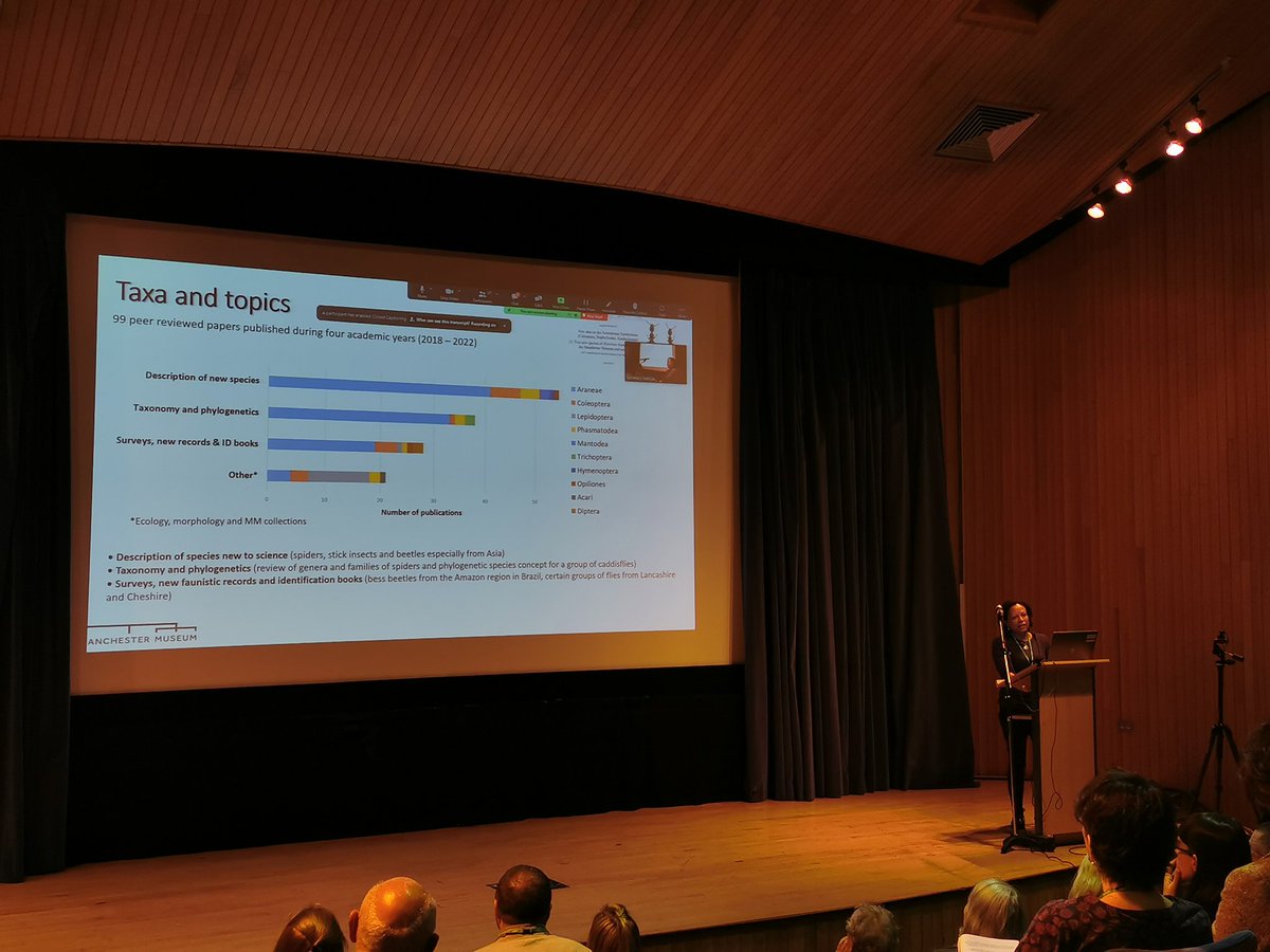 Aristolochia's tweet image. Diana taking us through the significant impacts from @MuseumInsight collections - collaboration is key! #NatSCA2023