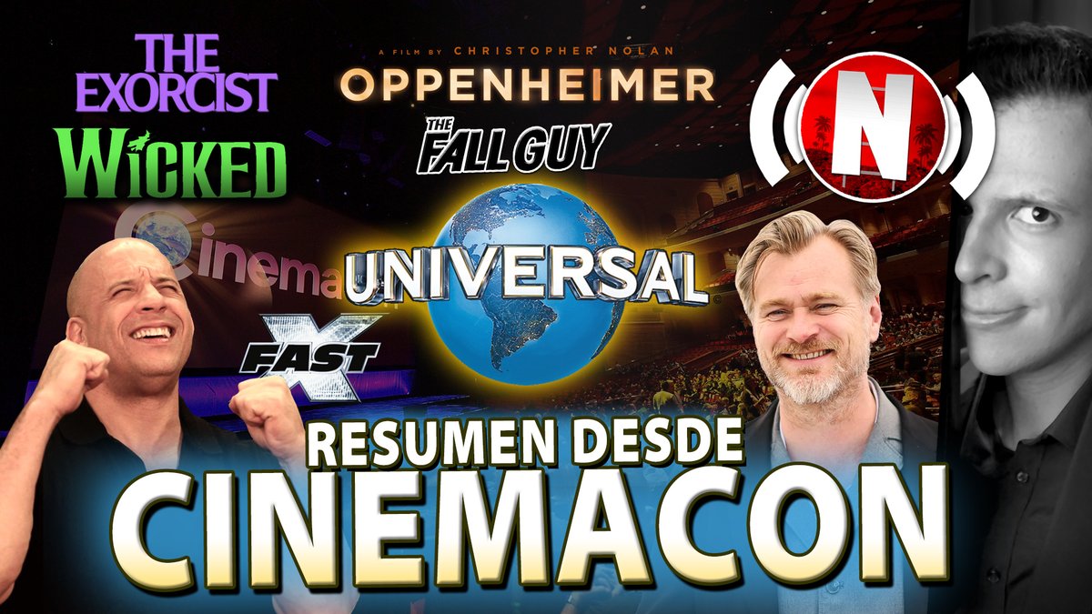 ¡Resumen del Panel #UniversalPictures desde #CinemaCon!
👉 youtu.be/b642N9sLjYc

#TheExorcistBeliever #Wicked #Oppenheimer #FASTX #TheFallGuy #Strays #Migration