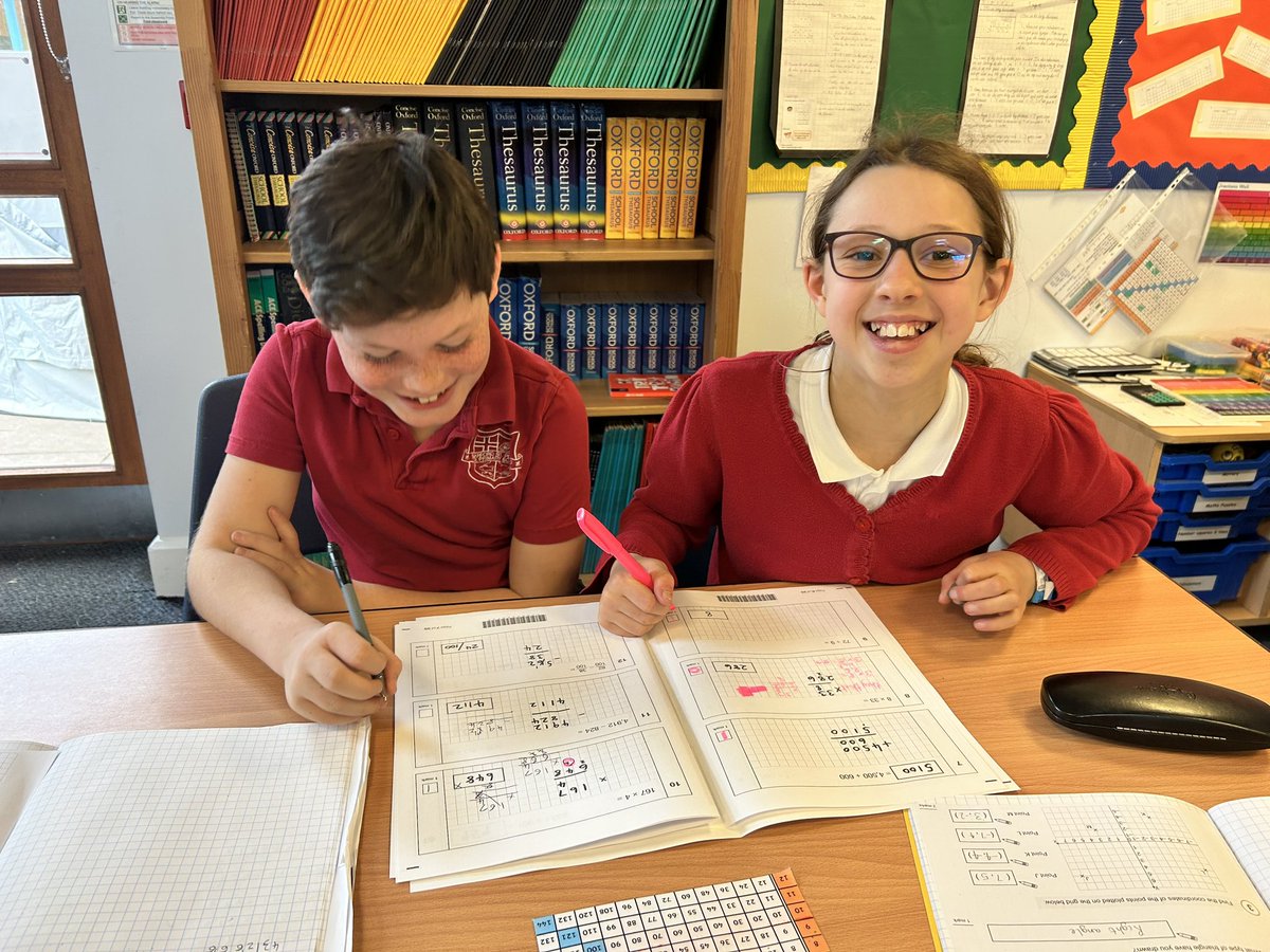 Barfordstpeters's tweet photo. Y6 are busy correcting Mrs Facchino’s awful maths mistakes this morning! They are working in pairs to spot the errors in the SATS paper and correct them! #bspMATHS https://t.co/H6xEkAcRdO