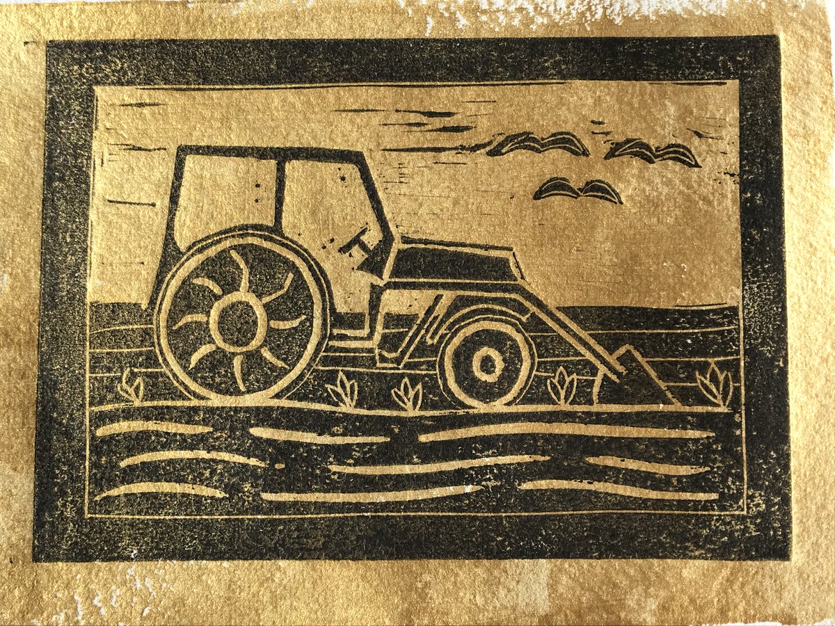 DougShawArt's tweet photo. Wandered past @SuttonFarm earlier - I could hear Rosa The Tractor busily clanking away. Don't forget the farm crowdfunder closes tomorrow - if you're able to support this wonderful project, please do. <3 https://t.co/SHwWu3OGZX #SaveSuttonCommunityFarm https://t.co/k96urVHNoj