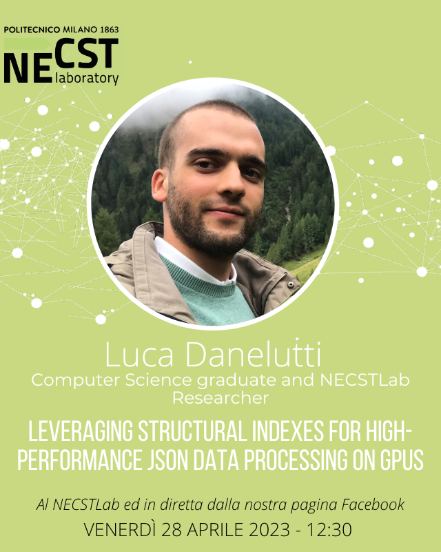 necstlaboratory's tweet image. Venerdì continuano i nostri #NECSTFridayTalk, nel prossimo incontro avremo con noi Luca Danelutti, laureato in Computer Science al @polimi e ricercatore presso il NECSTLab.
Alle 12:30, in diretta dalla nostra pagina Facebook, dal vivo e su zoom: tinyurl.com/NECSTFridayTal…
#NECSTLab