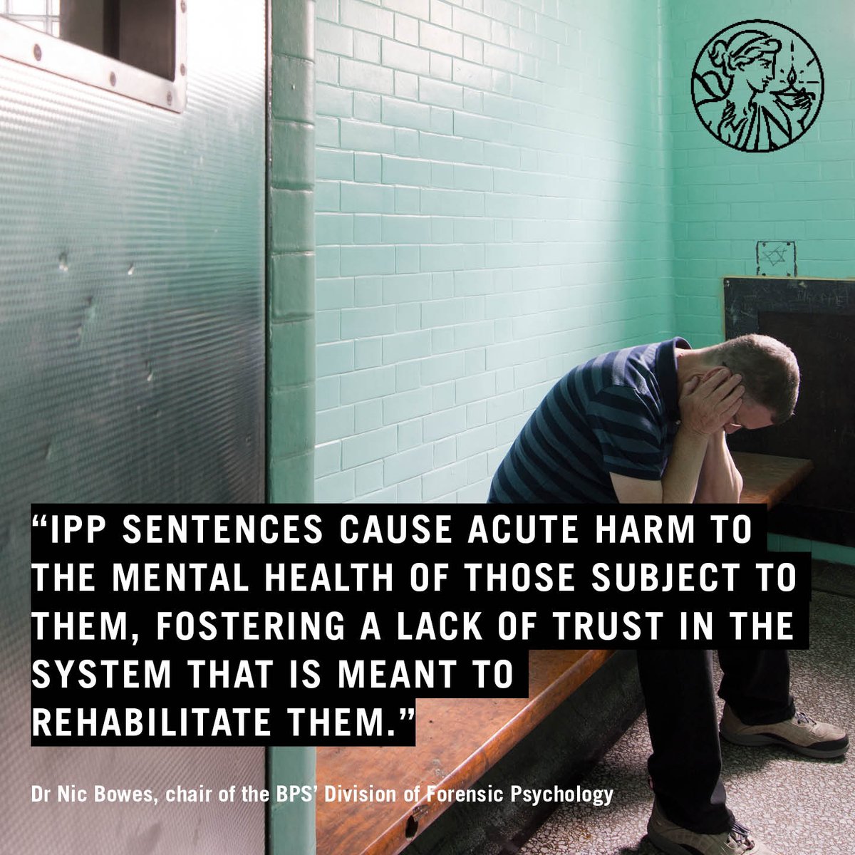 BPSOfficial's tweet photo. IPP sentences cause psychological harm. 

That's why we, along with @ProbInstitute are urging the Government to give people on IPP a new sentence, that balances justice with public protection.

For the full story, ahead of today's Westminster Hall debate: https://t.co/VOwPTxHSrk https://t.co/q9kbxWyoTE