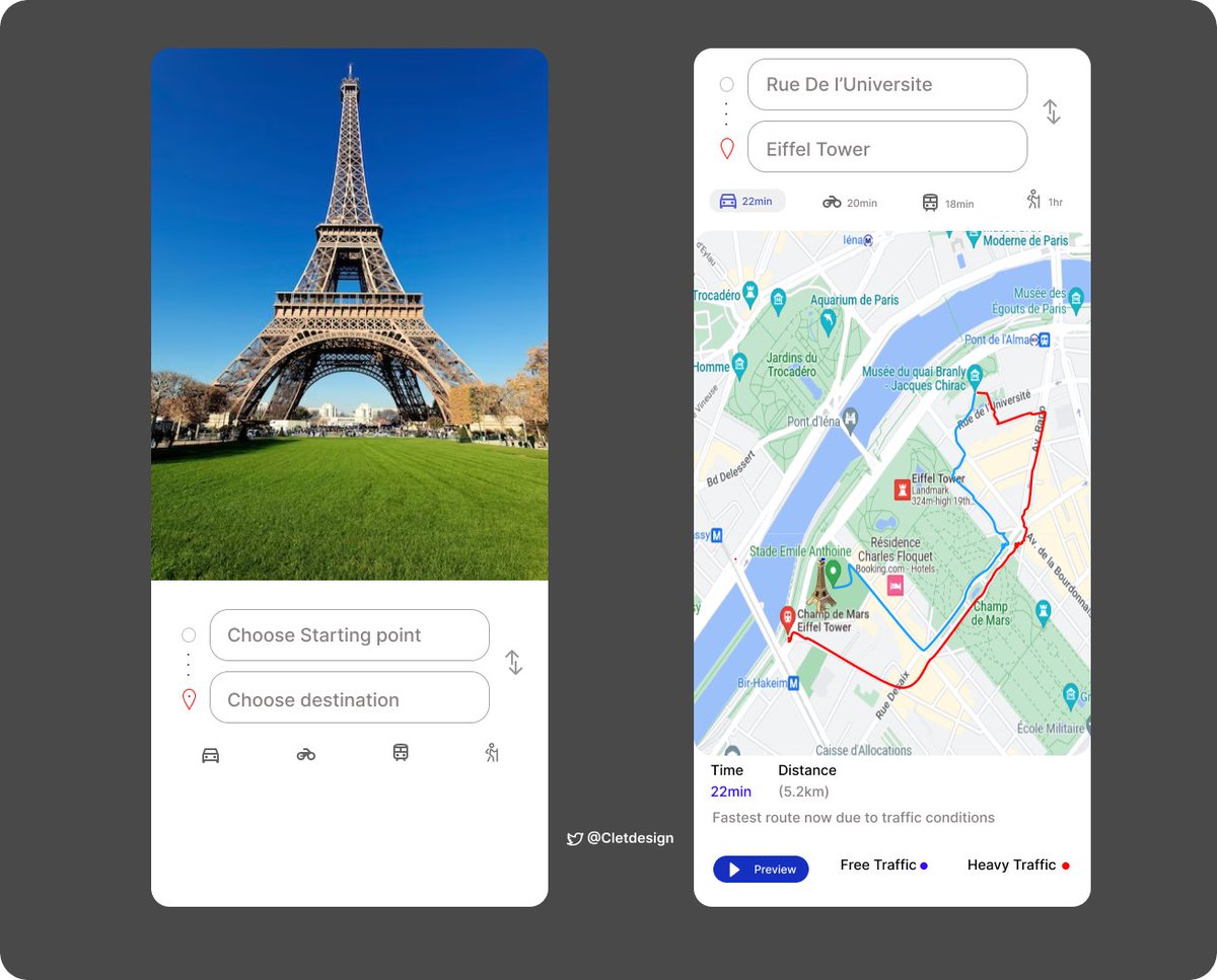 CletDesign's tweet photo. My Day 29 of 100 days of #DailyUI Challenge.
Tool: Figma
A design of A MAP #uiuxdesign #uxdesign #UI #uiuxcamp #tech9ja #100dayschallenge #100DaysOfCode #Breaking #DesignThinking #design #UIUXDesigner
Nigerians in Sudan Alex Saka https://t.co/wxgRqX7rgW
