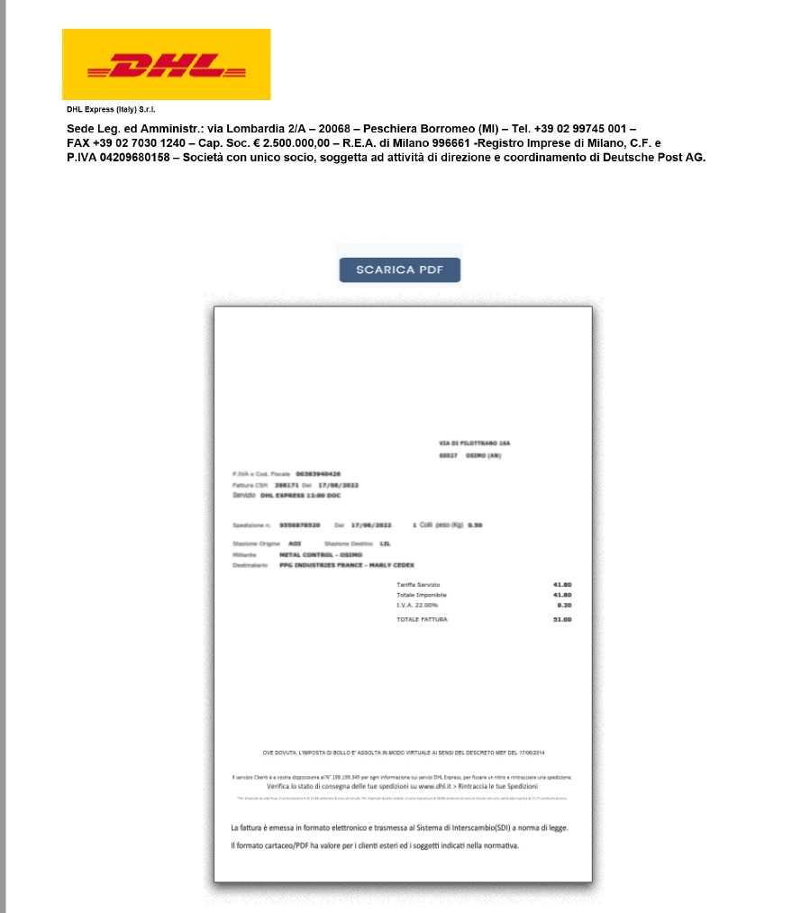 JAMESWT_WT's tweet photo. "Secondo Sollecito di Pagamento del 27/04/2023: IT-xx"
#DHL spam email spread #ursnif #Gozi 
Botnet 5050 Build 250257
Email>pdf>js>js>dll
Run
https://t.co/Tcl5BeNZk9
Samples backup
https://t.co/JJCE1C4tZE
C2
91.215.85.]222
Plugin (old samples)
94.140.115.]190/c64.jpg  - sk64.jpg https://t.co/LbgbTH3a0r