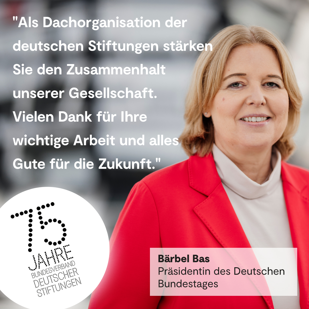 stiftungstweet's tweet photo. 75 Jahre Bundesverband - 75 Jahre Arbeit für das Gemeinwohl: Danke an Bundestagspräsidentin @baerbelbas für die Wünsche zu unserem Jubiläum! 🤝#BVDS75 Zur kompletten Gratulation: https://t.co/LC9xXfC9bM ©Deutscher Bundestag/Tobias Koch https://t.co/9dMJvwB6nr