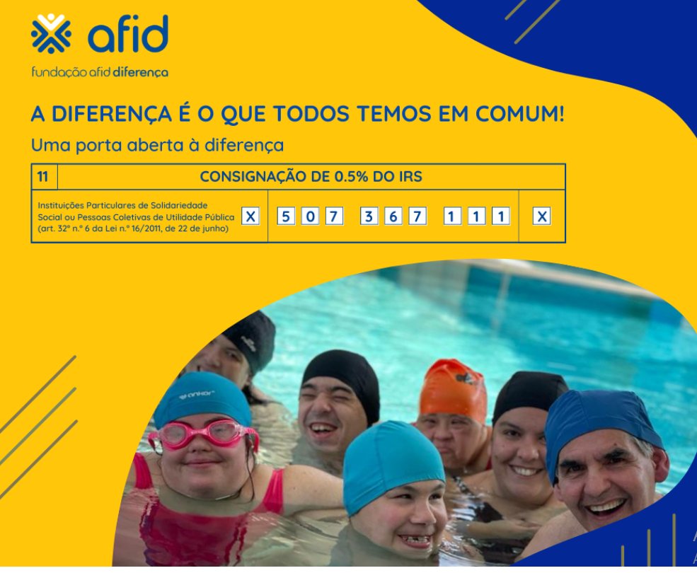 VObjectiva's tweet image. #Fundação #Afid #Diferença.
A #diferença é o que #todos #temos em #comum. #Consigne 0,5% do seu I.R.S. #Não lhe #custa #nada.
Siga-nos em: lojasdeproximidade.com
