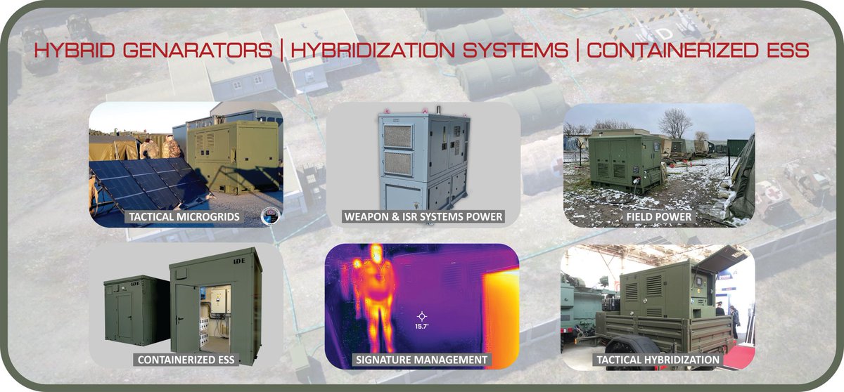 Want to experience more about the range of applications of #IDE’s #Hybrid Power Systems in modern #army #operations?

Visit us at #DEFEA (H3C8) to discover our advanced power solutions!

#HybridEnergy #Survivability #FuelEfficiency #EnvironmentalSustainability #ArmyModernization