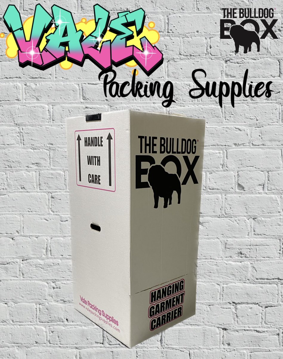 Introducing the new and improved white hanging garment box 📦

As if our garment boxes weren’t strong enough we have now added another layer of white 

Our THE BULLDOG BOX robes are now even stronger than ever before!

All at the same price!

VALE PACKING SUPPLIES