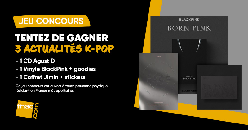 Fnac's tweet image. JEU CONCOURS 🎁 | Tentez de remporter 3 nouveautés de la scène K-pop qui feront le bonheur des ARMY et des BLINK ! 🔥😍 Pour participer, c'est simple : RT + Follow @Fnac. Bonne chance à tous 🍀 !

👉 Tirage au sort : 04/05/2023.
👉 3 gagnants.