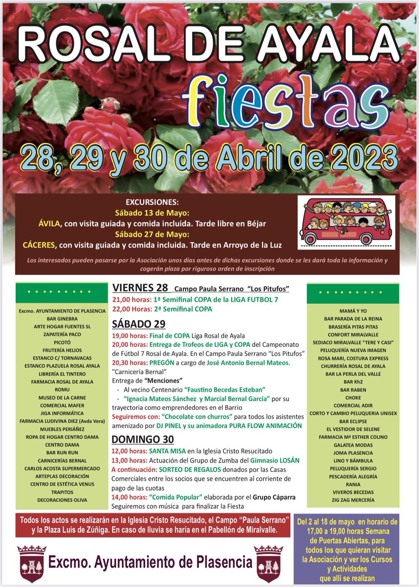 Este fin de semana fiestas del Rosal de Ayala, con un pregonero de lujo, mi amigo J. Antonio Bernal #Plasencia