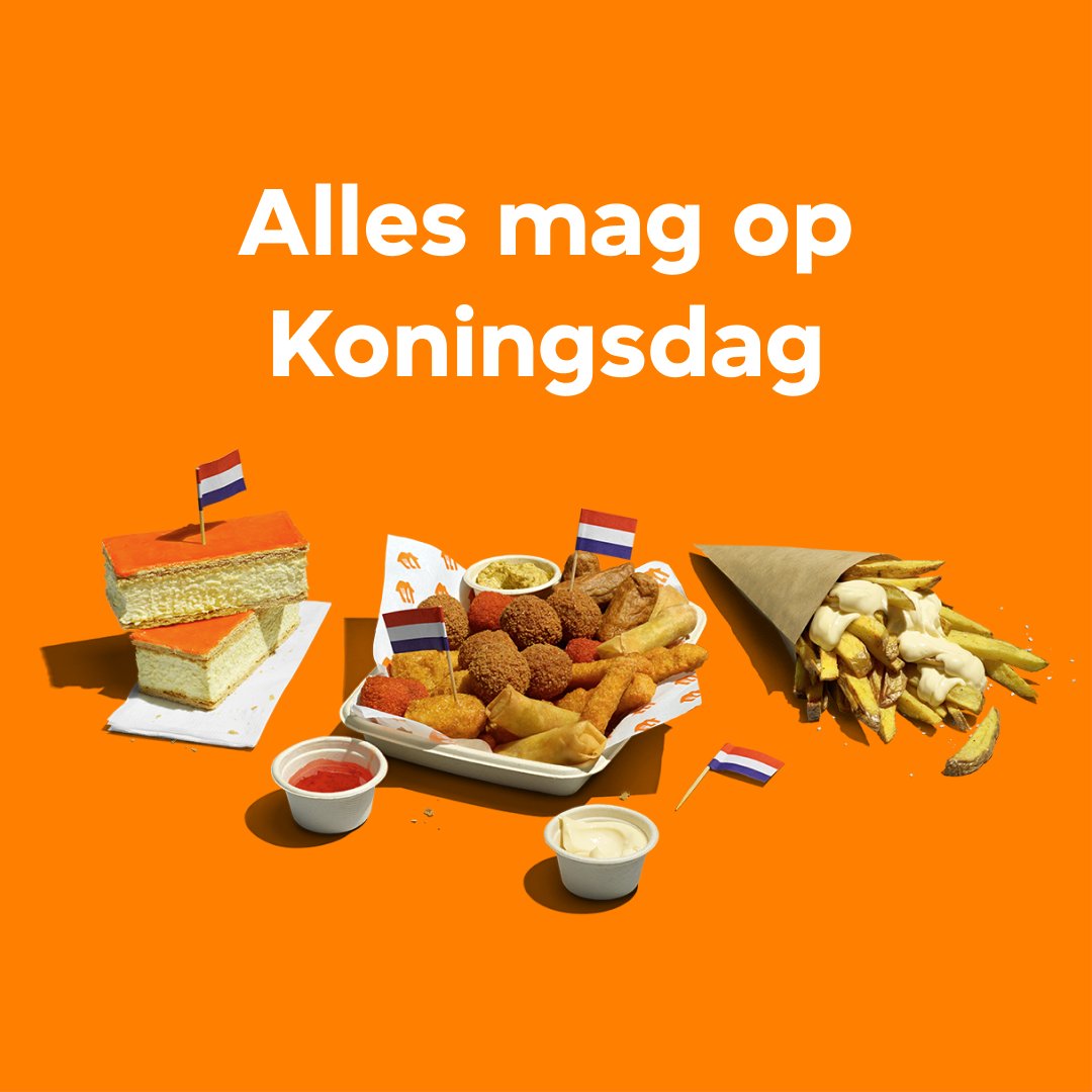 Zorg jij voor het feestje? Dan zorgen wij voor het eten 🧡