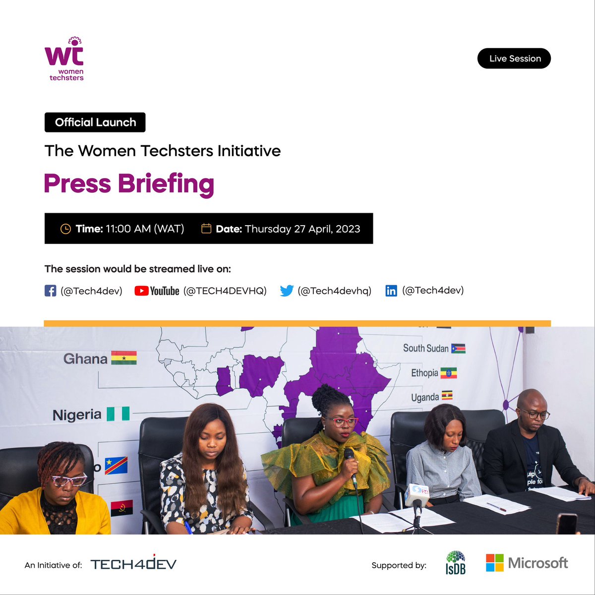 Today marks the Official Launch of The Women Techsters Fellowship class of 2024, starting with a Press Briefing.