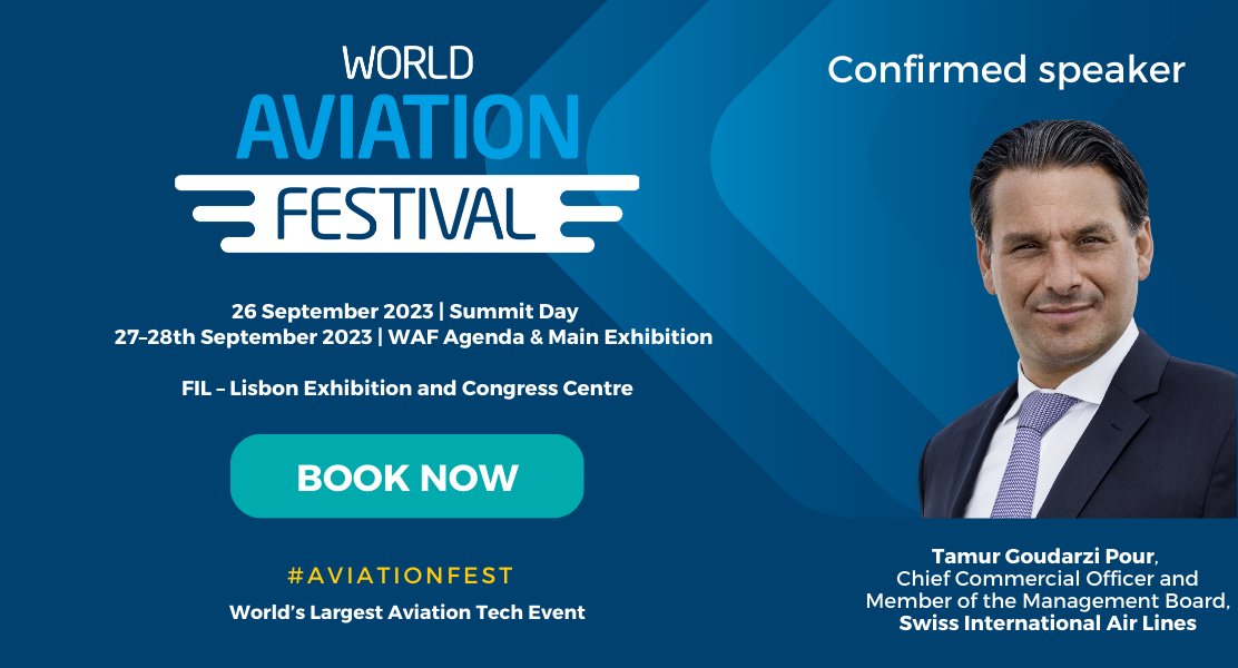 🎤Confirmed speaker: Tamur Goudarzi Pour, Chief Commercial Officer and Member of the Management Board of <a href="/FlySWISS/">Swiss Intl Air Lines</a> 

Join our world-class speakers this September 👇

Secure your tickets  ow.ly/LGC250NQphf
Download the prospectus ow.ly/z4ro50NQphg

#aviationfest