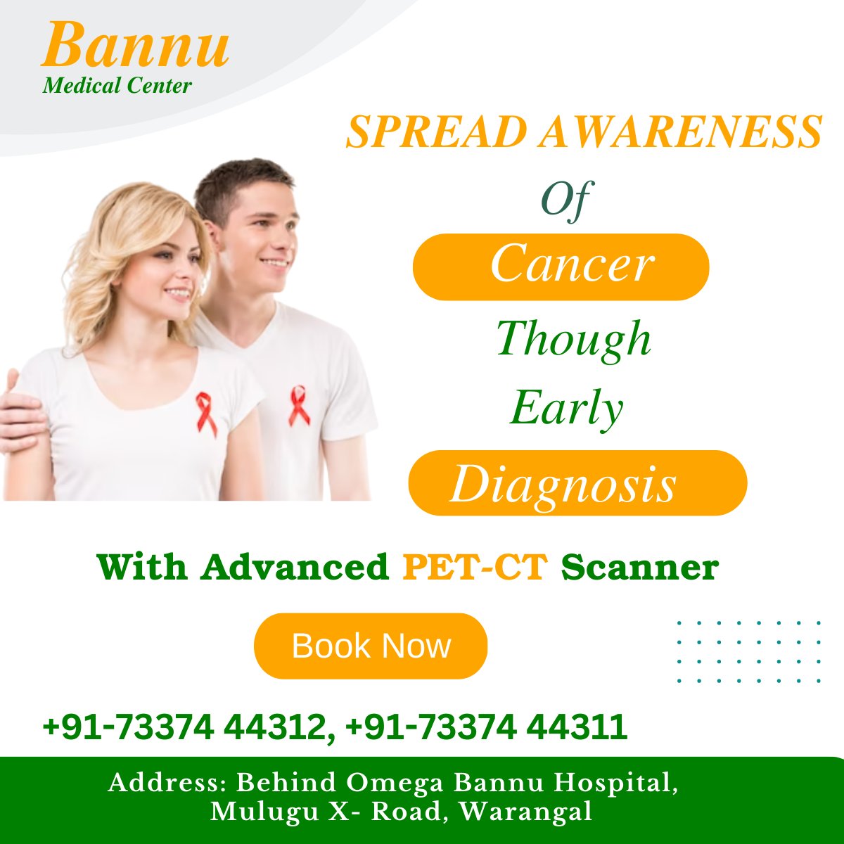 Cancer is a diseases, not a taboo. We can manage it better with early diagnosis and awareness.

To book your appointment, call us @ 7337444311, 7337444312

#petct #petctscan #psmapetscan #bannumedicalcenter #wholebodyscan #physiotherapyservices #earlydetection #cancerdetection