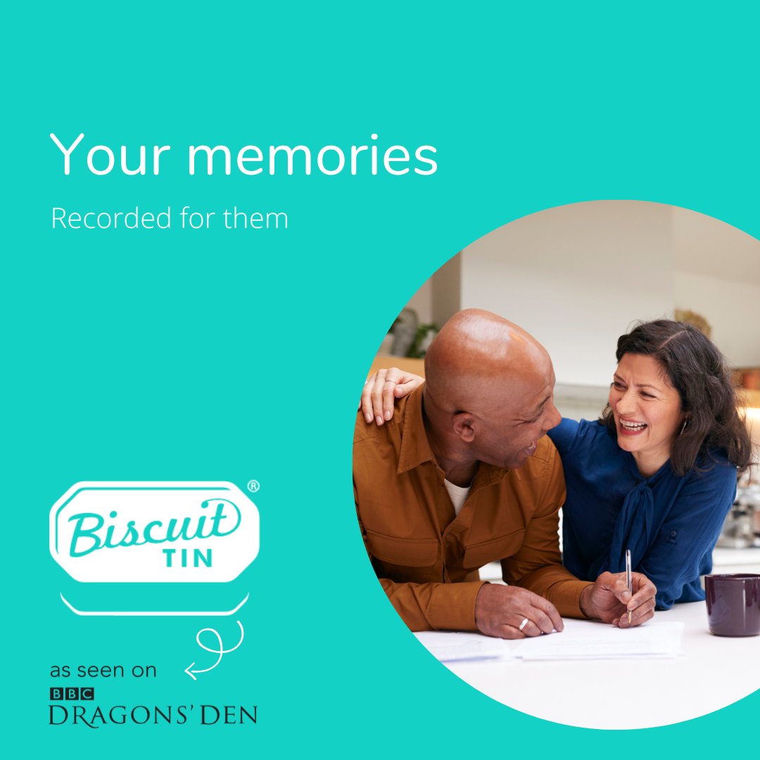 Leave behind some comfort for your loved ones by creating a Biscuit Tin packed with all your favourite memories, stories, jokes, songs, videos and photographs.

It takes moments to open up your Biscuit Tin and pop something in. Visit our website &amp; open yours today. #techsolutions