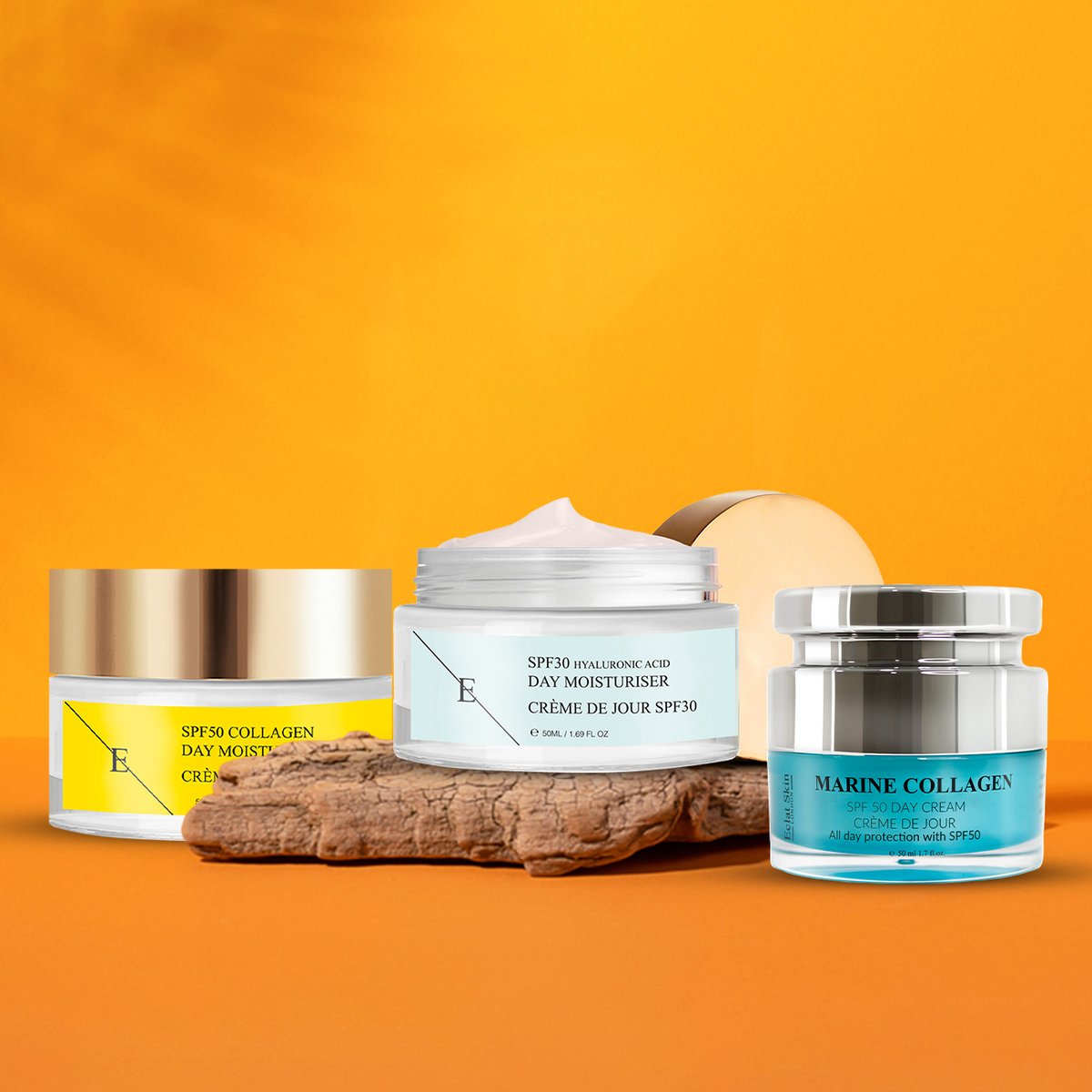 EclatSkin's tweet photo. Our SPF Creams 30 - 50 🌞 
#Eclatskinlondon#cosmetics#cosmetic#luxuryskincare#hyaluronicacid#skincareproducts#skincaretips#collagenbeautybooster#facial#facials#facialtreatmnent#facialskincare#glowskincollagen#collagenbodyskin#skingoals#hydration#skinhydration https://t.co/UDH3QXBqU3