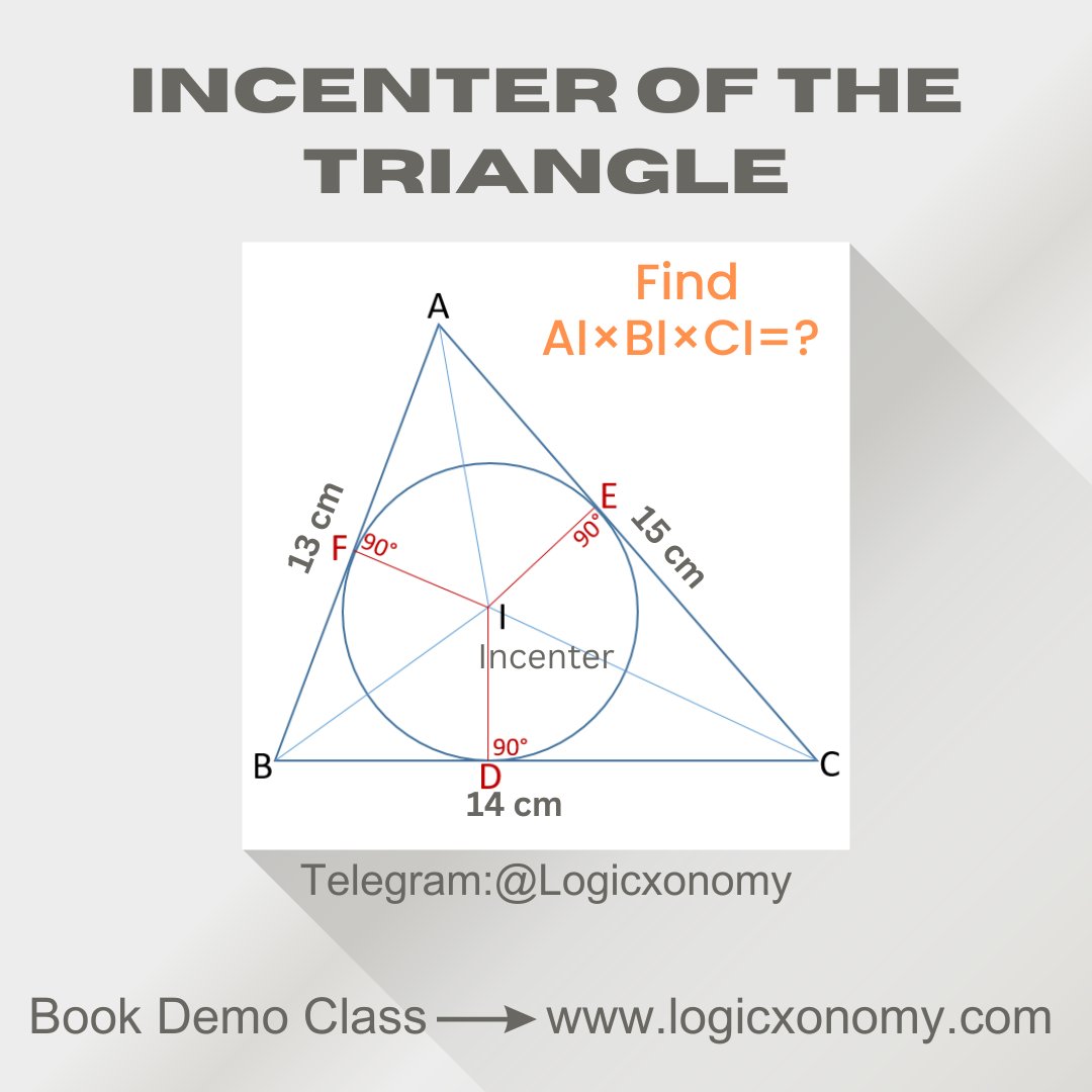 logicxonomy's tweet image. Concepts of Incenter of the Triangle
logicxonomy.com
Discussed in Today&apos;s Class... 
#logicxonomy #geometry #CAT2023 #SSC2023
