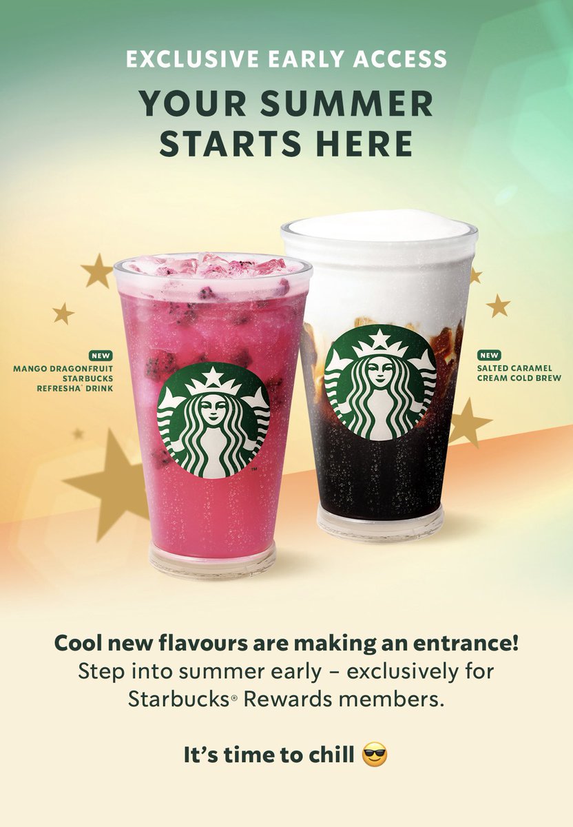 All_Things_New_'s tweet photo. New Summer Drinks! ☀️😎 Available now for Rewards Members at Starbucks @StarbucksUK #starbucks #summer #mango #dragonfruit #refresha #saltedcaramel #coldbrew #coffee #wellthisisnew https://t.co/vuZiQBRzuV