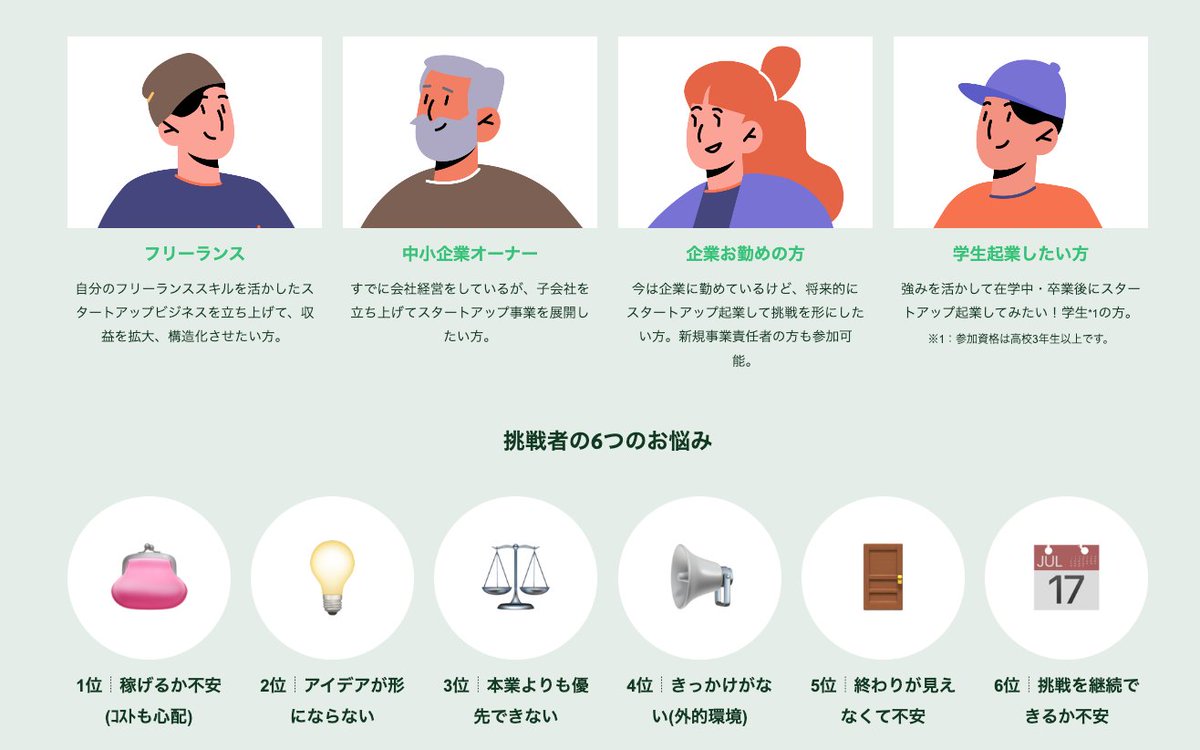 意外になかった「会社を辞めずに」参加できる起業プログラムをご紹介！
 
創業前の個人がパーソナルトレーニングのような感覚でスタートアップを習得できる #AXSC 🔥
 
🚀3ヵ月で実践的な"スタートアップ起業スキル"が身につく
sites.google.com/axla.me/axsc-b…
 
*5/16応募締切
 #meeTalk推薦アクセラ紹介