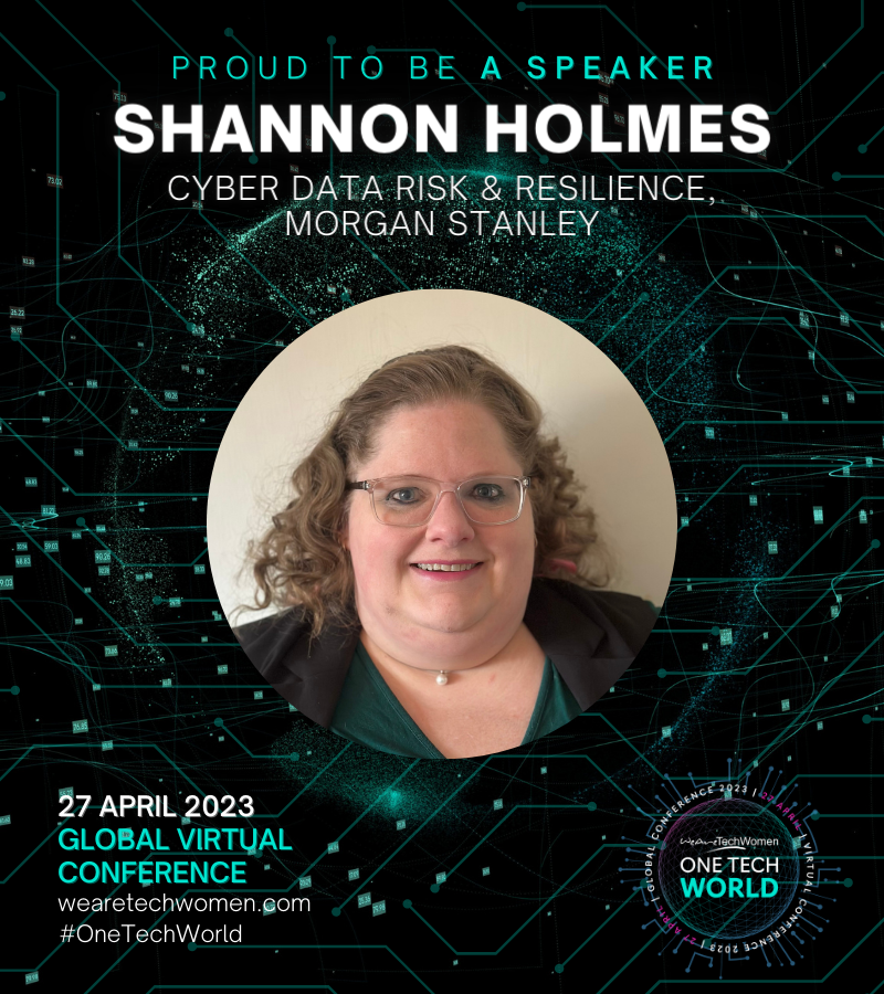 LIVE ⚡️ Career &amp; EDI Stage 

How do we make tech more accessible to those with disabilities? 🚀 

Join Shannon Holmes, Cyber Data Risk &amp; Resilience, <a href="/MorganStanley/">Morgan Stanley</a>, as she takes to our stage at #OneTechWorld to share her knowledge with our #womenintech 🙌🏽