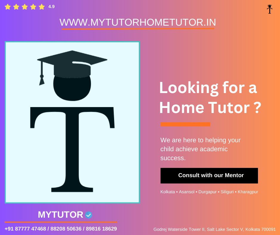 MyTutordotin's tweet image. Looking for a CBSE ICSE  Home tutor for your child?

Since 2020, our experienced and dedicated tutors provide personalized lessons tailored to your child&apos;s unique needs.

mytutorhometutor.in 
+91 87777 47468 / 88208 50636

#hometutor #mytutorhometutor #tutorjobs