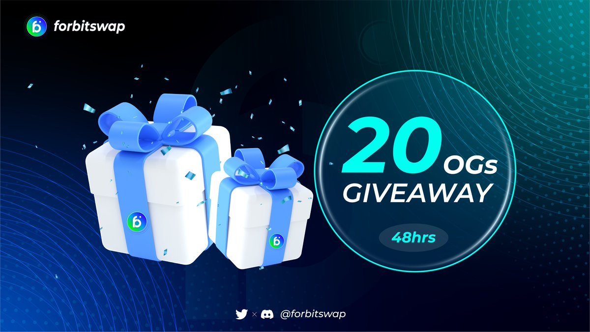 forbitswap's tweet photo. GM & GN👋
We have 20 OG roles to giveaway!
To qualify:
🔸Follow @forbitswap & @Aptos_Network
🔸Like, RT & comment "#forbitswap"
🔸Join DC: https://t.co/9yvIQptPYB
20 luckiest winners would be picked in 48 hours ⏰ https://t.co/zvjRgQtauv